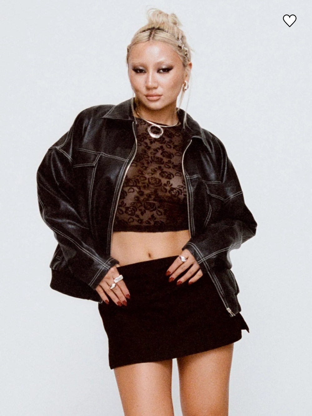 Princess Polly Gigi Black Mini Skirt - Solid Black